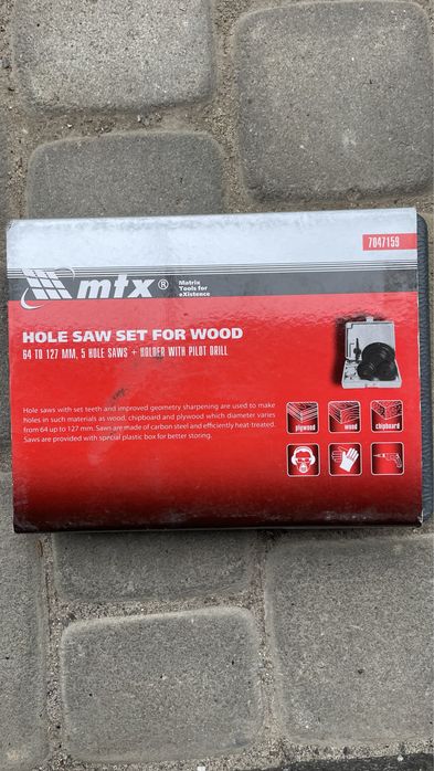 Набір корончатих сверл по дереву mtx