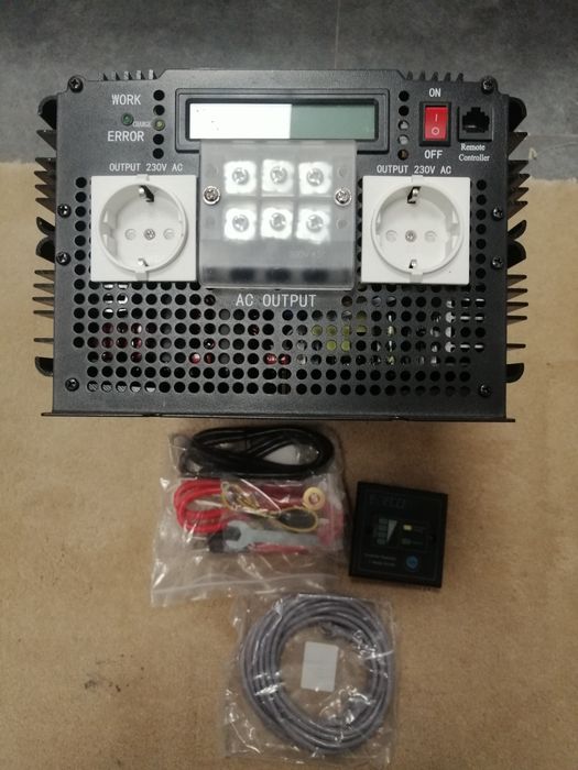 Przetwornica 12v na 230v o mocy 3000W do 7000W, czysty sinus