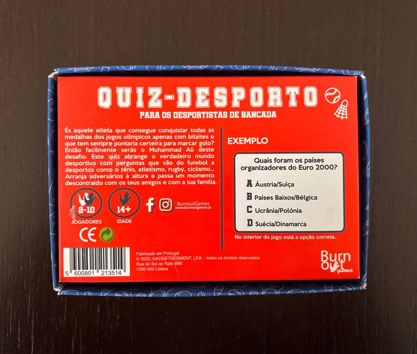 Jogo Desporto Quiz