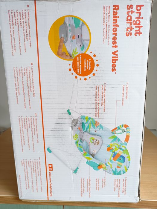 Bujaczek leżaczek z zabawkami wibracja