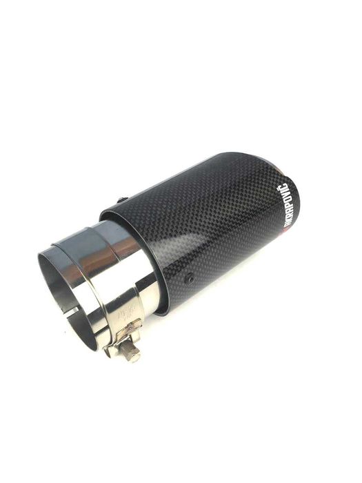 Насадки глушителя Akrapovic Выхлопная Акрапович Audi BMW карбон глянец