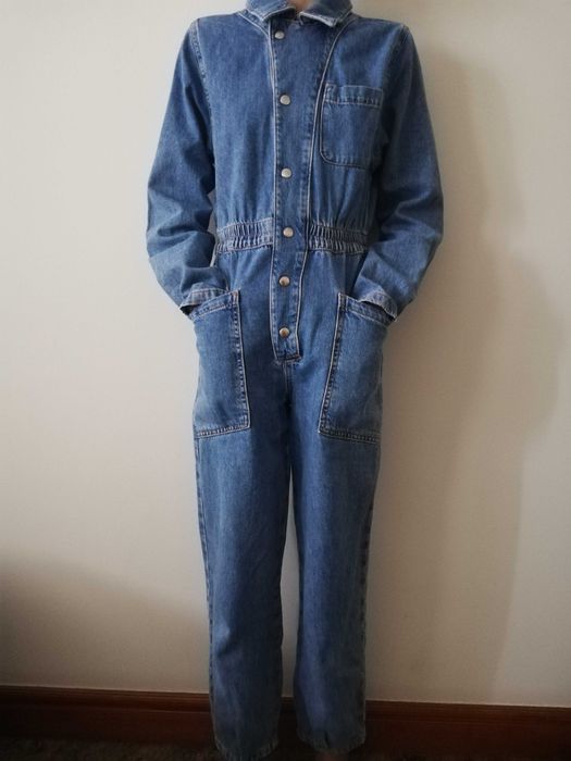 Girls' Denim Jumpsuit for Ages 11–12