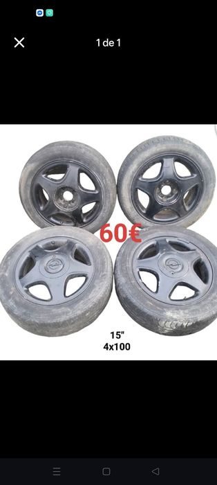 Jantes Especiais 15" - 4x100  - Opel