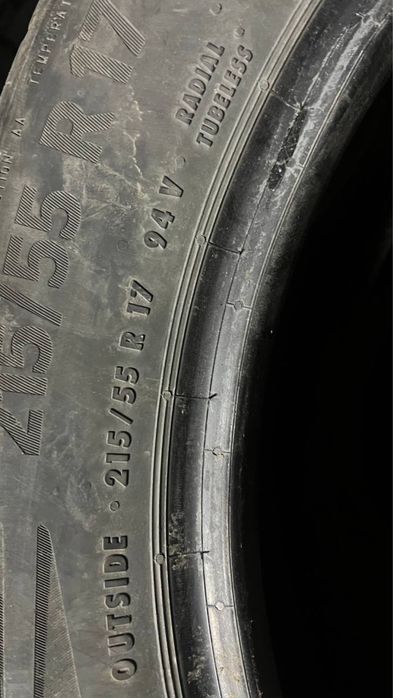 Комплект літньої гуми 215/55/17 Continental