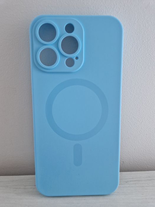 TEL PROTECT MagSilicone Case do Iphone 15 Pro Max Jasnoniebieski