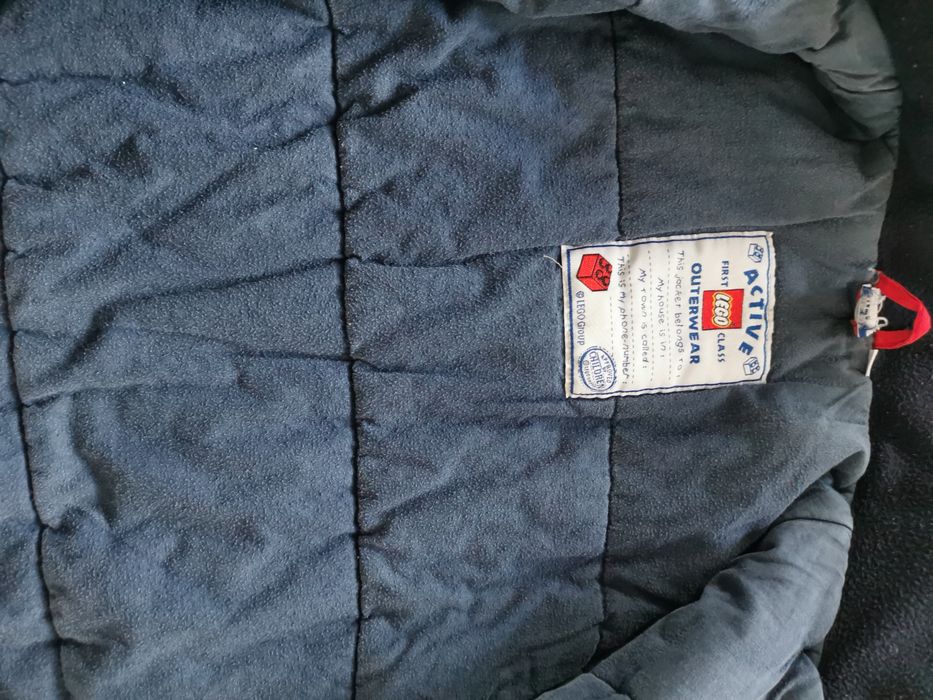 Lego Wear 110 kurtka przejściowa ciepła klocki