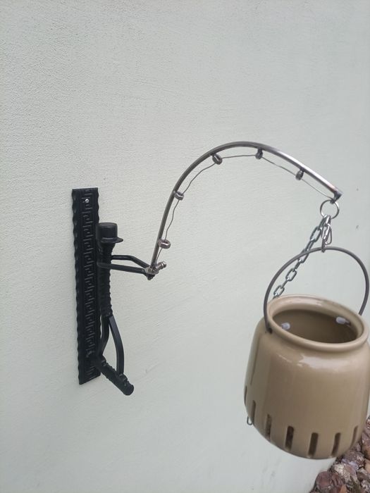 Uchwyt,wieszak na lampę solarną, świecę. Metaloplastyka