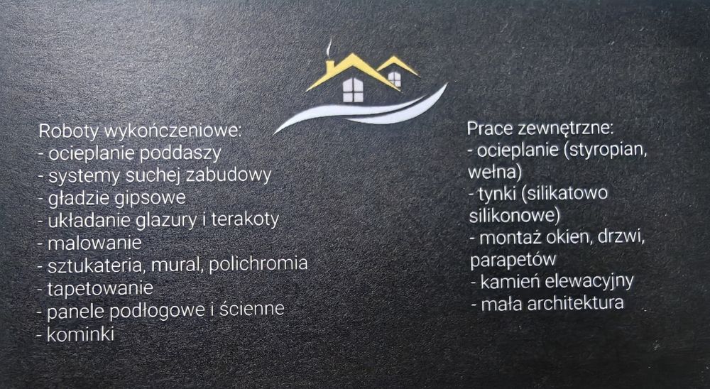 Usługi wykończeniowo- budowlane