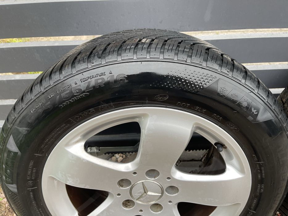 Mercedes koła 225/55/16 5x112 opony wielosezonowe