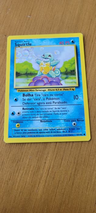 Cartas pokemon oficiais antigas