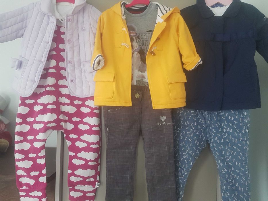 Paka, zestaw ubranek dla dziewczynki rozmiar 74- 80