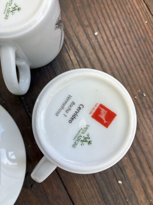 Chavenas de cafe e pires vista alegre foz coa