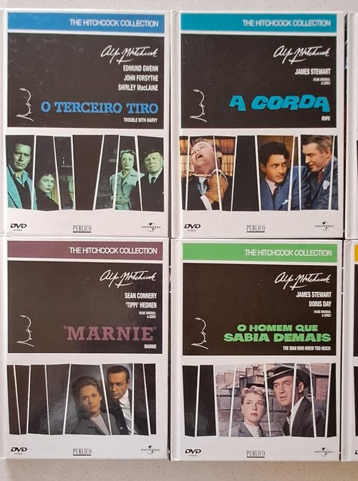Coleção DVD com livro Alfred Hitchcock
