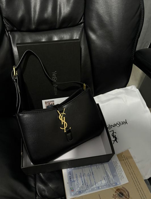 Сумка ів сен лоран ysl сумочка чорна