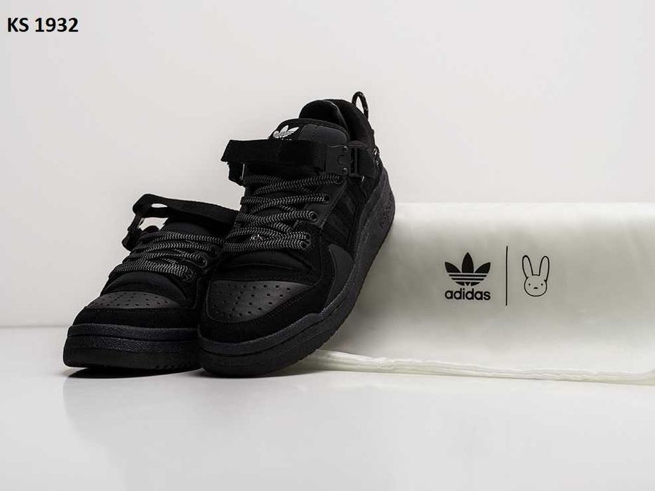 Кросівки Bad Bunny x Adidas Forum Low Black. АРТ: KS 1932