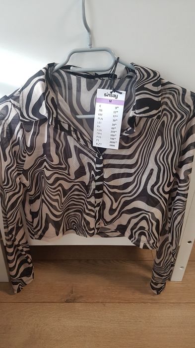 Nowa bluzka zebra siatka rozmiar M