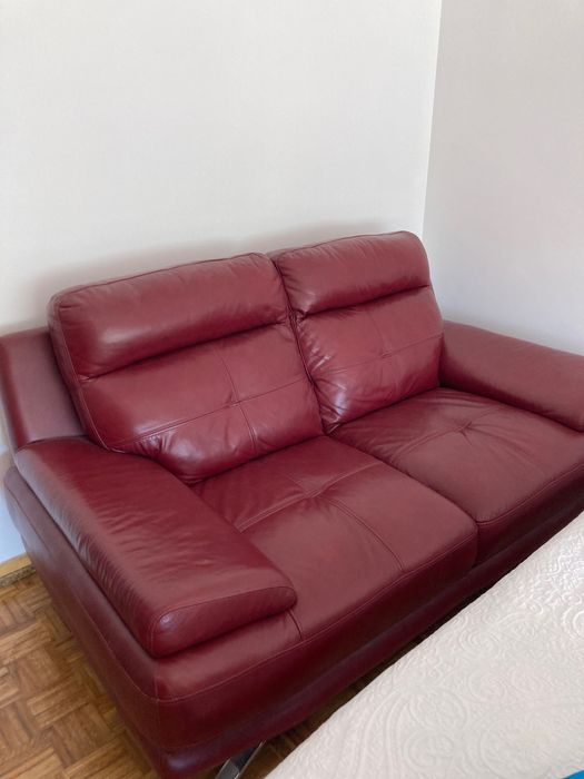 Sofá em pele - 2 lugares