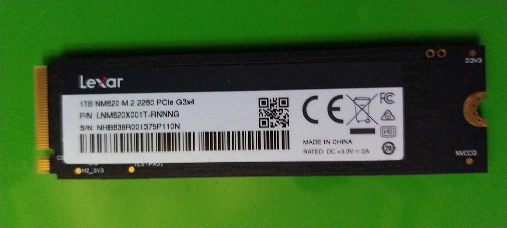 Lexar 1TB M.2 PCIe NVMe NM620 STAN IDEALNY 2.5 roku gwar.