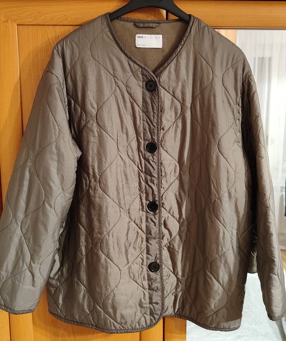 kurtka damska pikowana wiosna/jesień-oliwka, rozm. 46