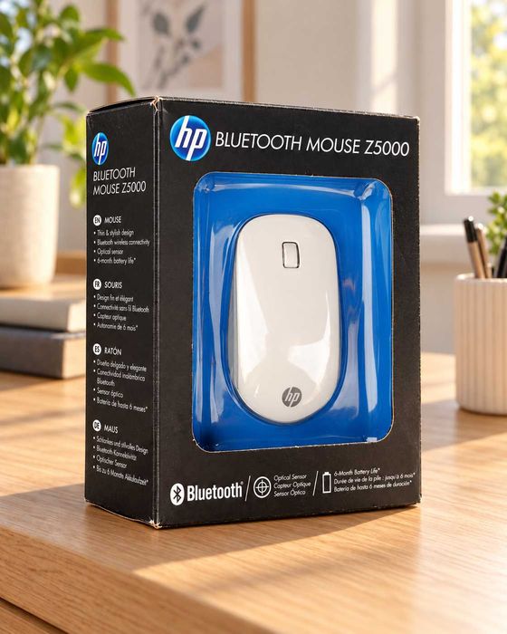 Rato HP Bluetooth Mouse Z5000 Branco — NOVO na caixa
