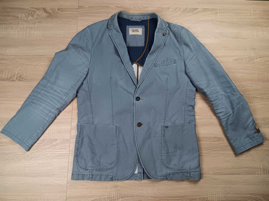 Niebieska casualowa marynarka męska Camel Active rozmiar 50