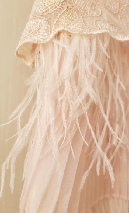 Сукня з пір'ям страуса