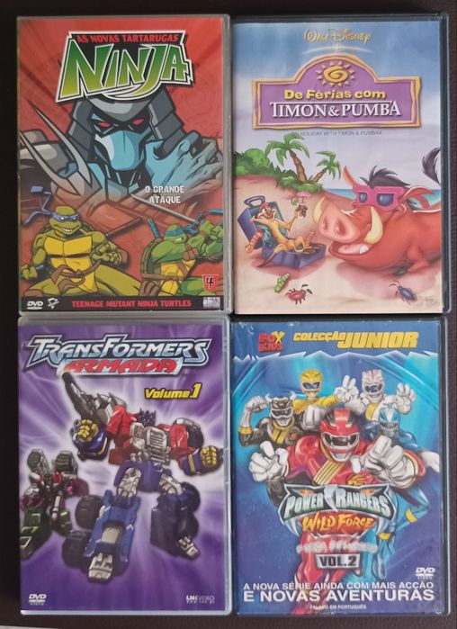 Filmes de animação em DVD