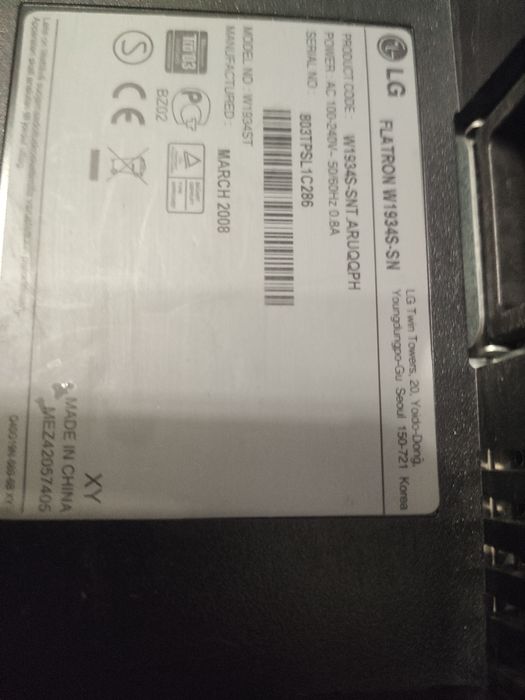 Широкоформатный LCD-монитор LG W1934S . 19'' широкоформатный ЖК монито