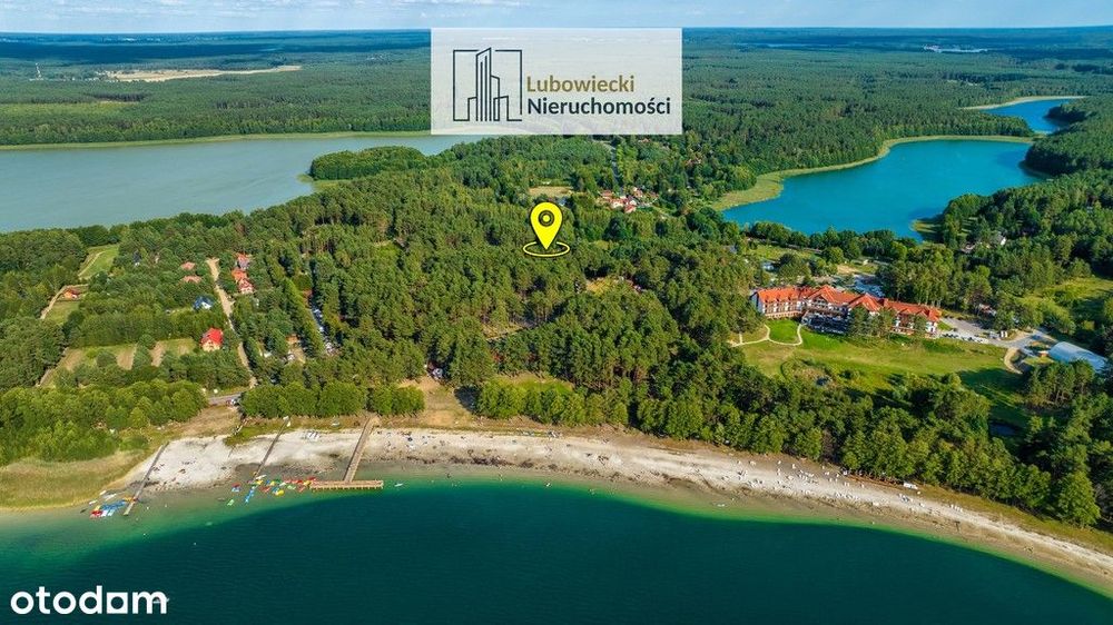 Działka nad wybitnie czystym jeziorem Świętajno