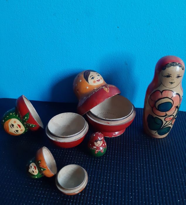 Матрёшки СССР, разборные, ручная работа, раритет 4 в 1 (1960г.) + 1