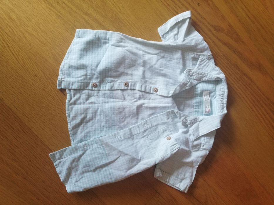 Camisa manga curta zara 12-18