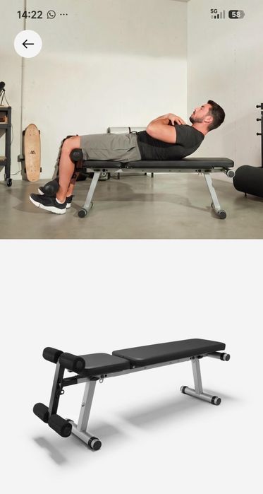 Banco de musculação dobrável e reclinável  BENCH 500