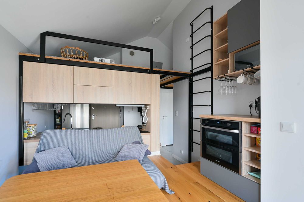 Unique, cleverly designed 30 m² apartment in Bronowice