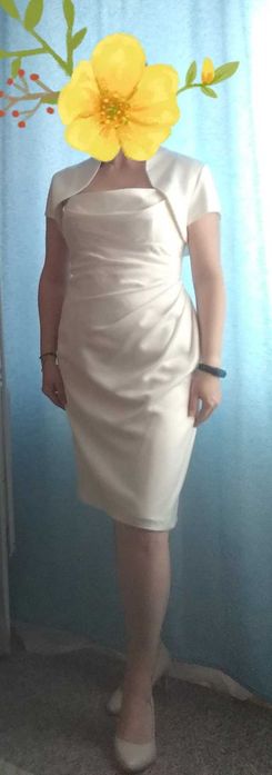 Sukienka ślubna r. 38 - krótka - ślub cywilny