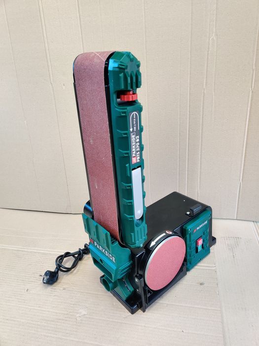 Лєнточно дисковий шлифовальний станок GERMAN Parkside PBTS 370/гріндер