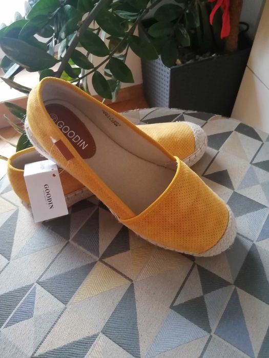 Nowez metka zolte Espadryle