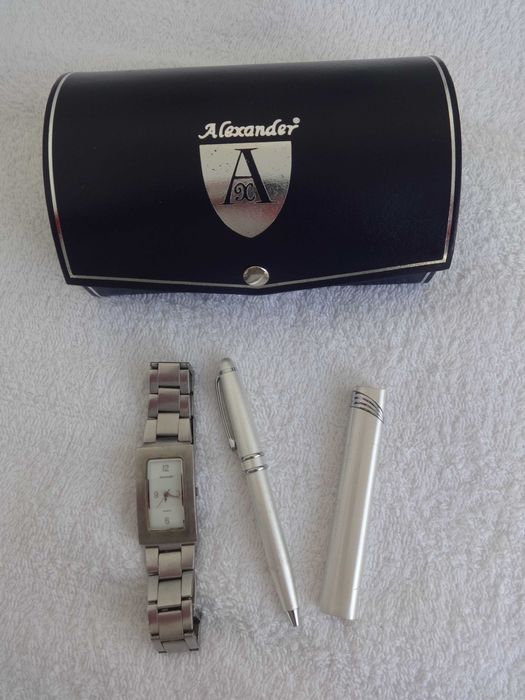 Relógio Alexander + Isqueiro + Caneta