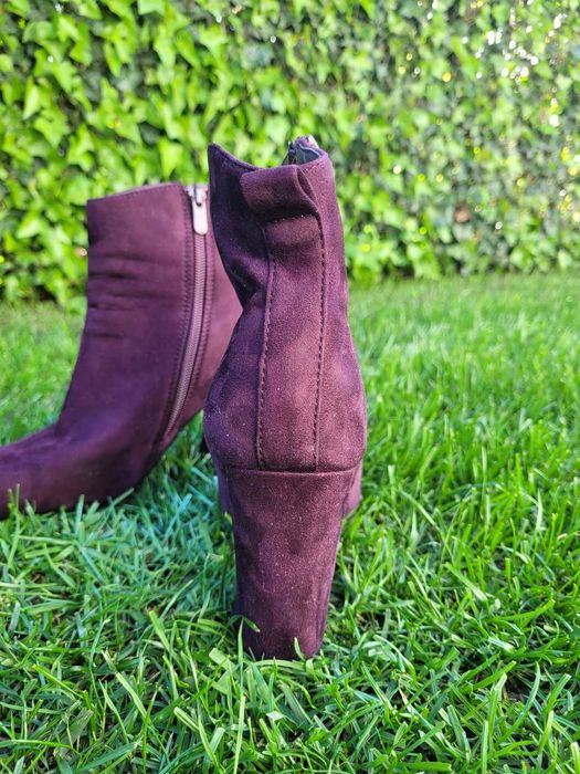 Botki zamszowe bordo r. 37
