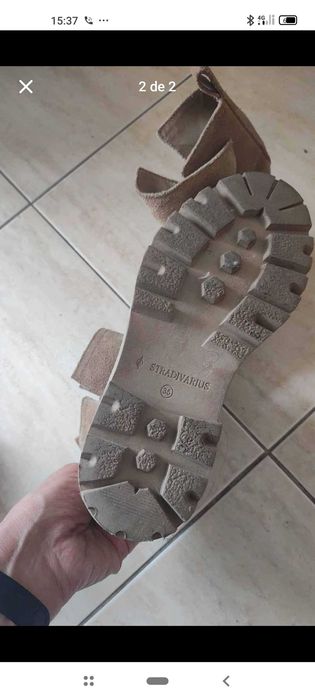 Botas em pele, como novas n° 35