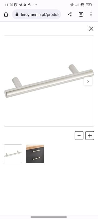 Puxador para móvel inspire sara inox 96MM