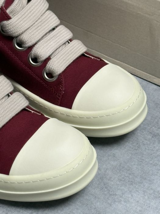 41 | Низькі кеди Rick Owens DRKSHDW Jumbo Lace Ramones Low Red
