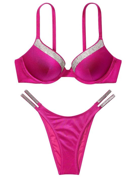 Купальник со стразами Victoria's Secret США. Низ M, верх 70-75 A,А/B