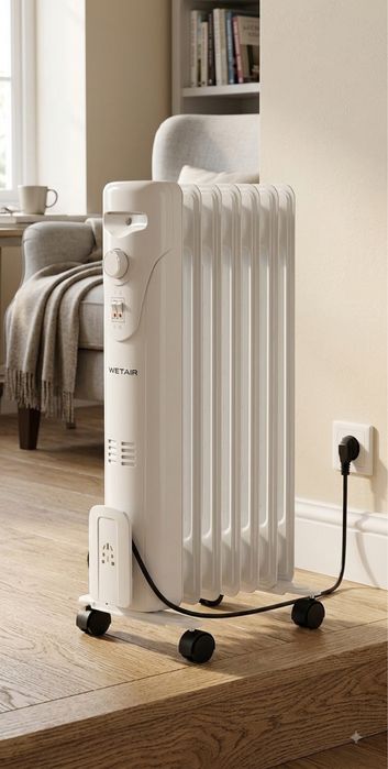 Масляний обігрівач (радіатор) WetAir WOH-7Y 1500W на 7 секцій