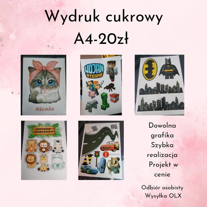 Wydruk cukrowy A4