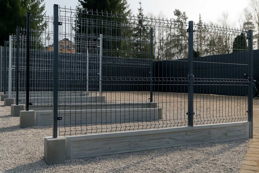 Panele ogrodzeniowe grafit 1530 fi 4,0 ogrodzenie panelowe systemowe