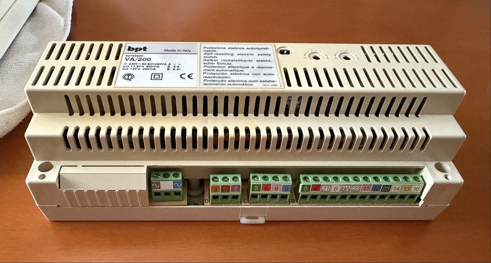 Video Porteiro BPT usado, para aproveitamento de partes ou peças