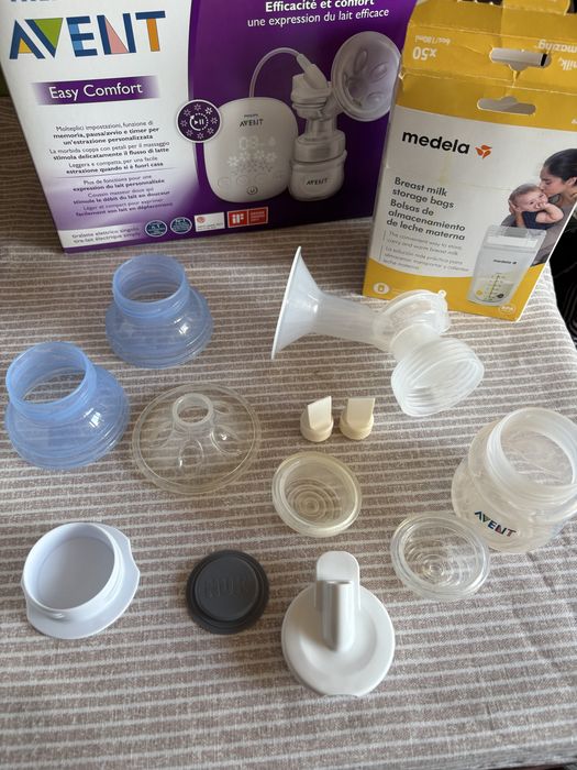 Bomba Leite Elétrica Philips Avent Easy Comfort – Completa + sacos