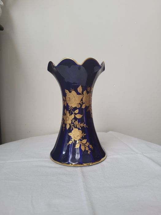 Wazon flakon kobalt WUNSIEDEL 20 cm