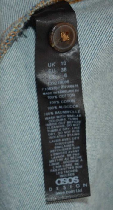 Luźna koszula jeansowa Asos w stylu retro 38