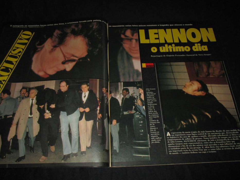 Revista Manchete 1497 Morte de John Lennon Poster raro e Calendário
